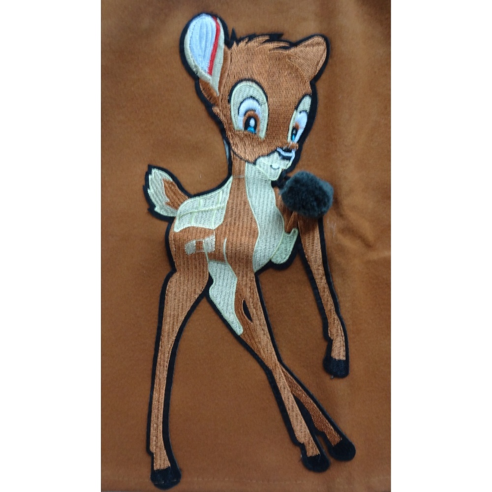 Disneys Bambi Deer Embroidered Brown Small Skirt - Picture 4 of 4